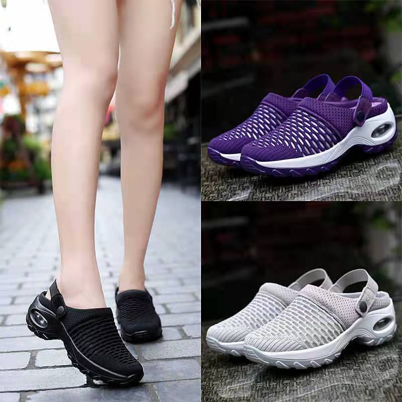 Juno | Womens Trainers Slip On Mesh Breathable Air Cushion Walking Shoes