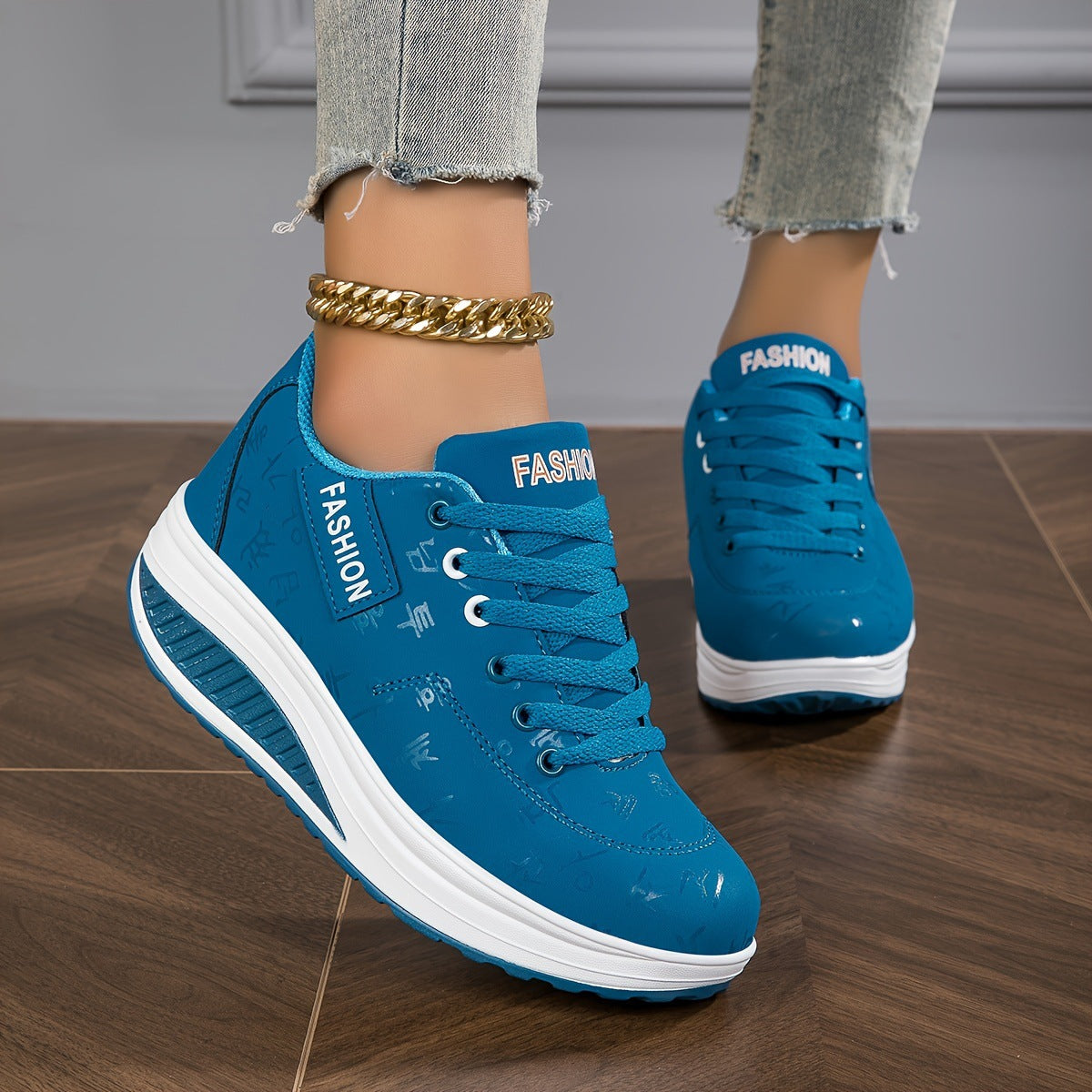 Kaia | Womens Trainers Platform Chunky Lace Up Casual Sneakers