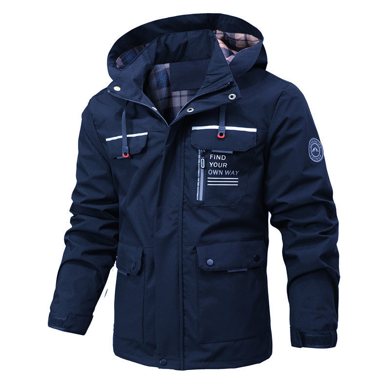 Kaya | Mens Puffer Jacket Plus Size Hooded Padded Warm Winter Coat