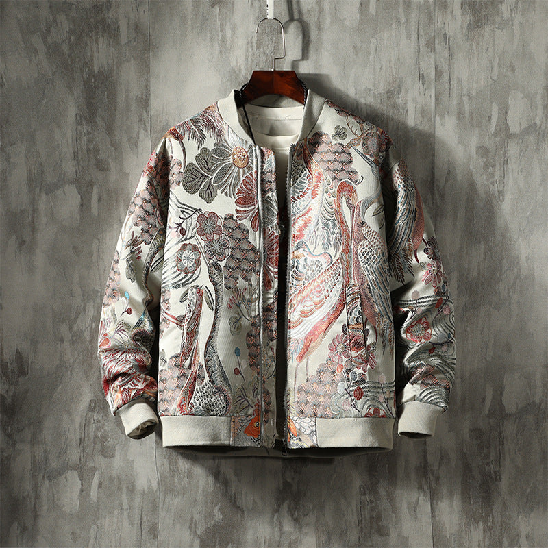 Eloise | Mens Varsity Jacket Embroidered Bomber Casual Jacket