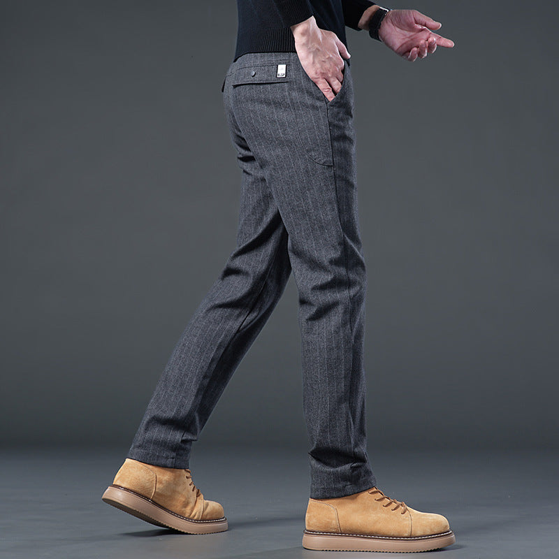 Emrys | Mens Work Trousers Straight Leg Business Wrinkle Free Trousers - 4