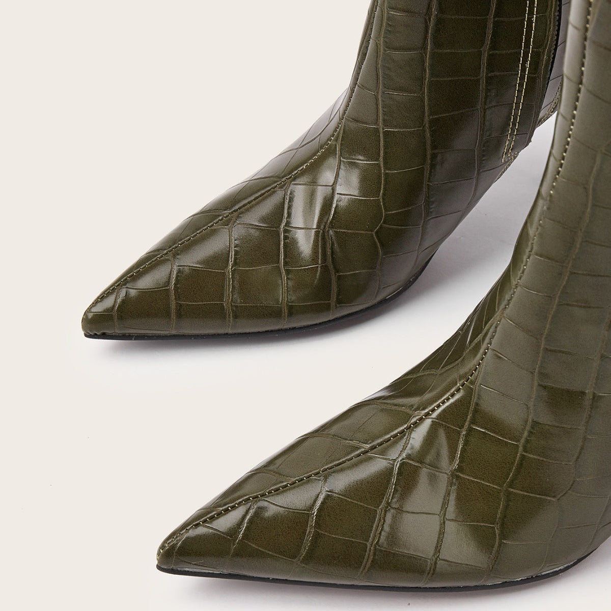 Adelaide | Womens Heeled Boots Pointed Toe Stiletto Leather Ankle Boots