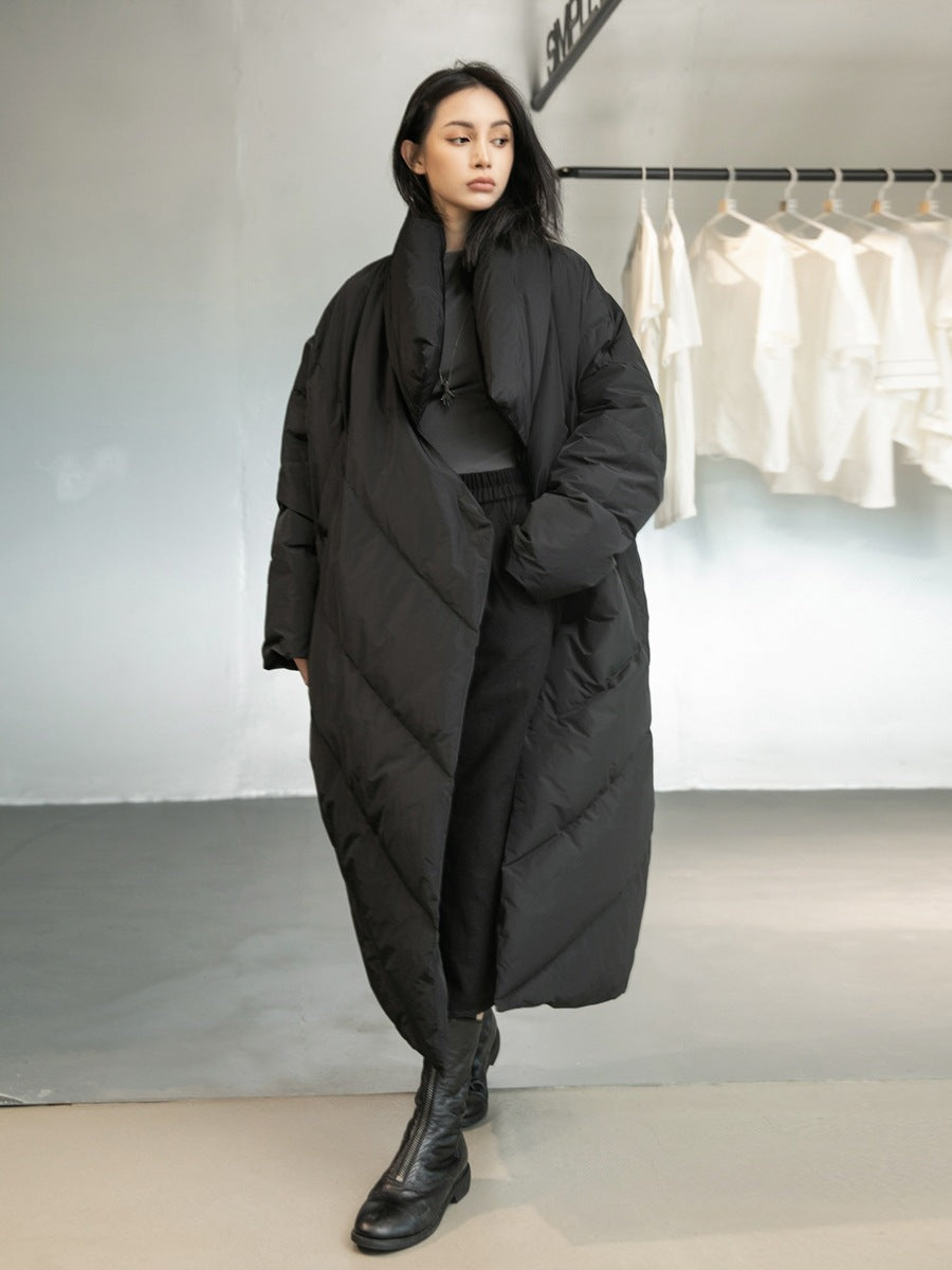 Cordelia | Womens Puffer Coat Longline Duck Down Warm Winter Coat