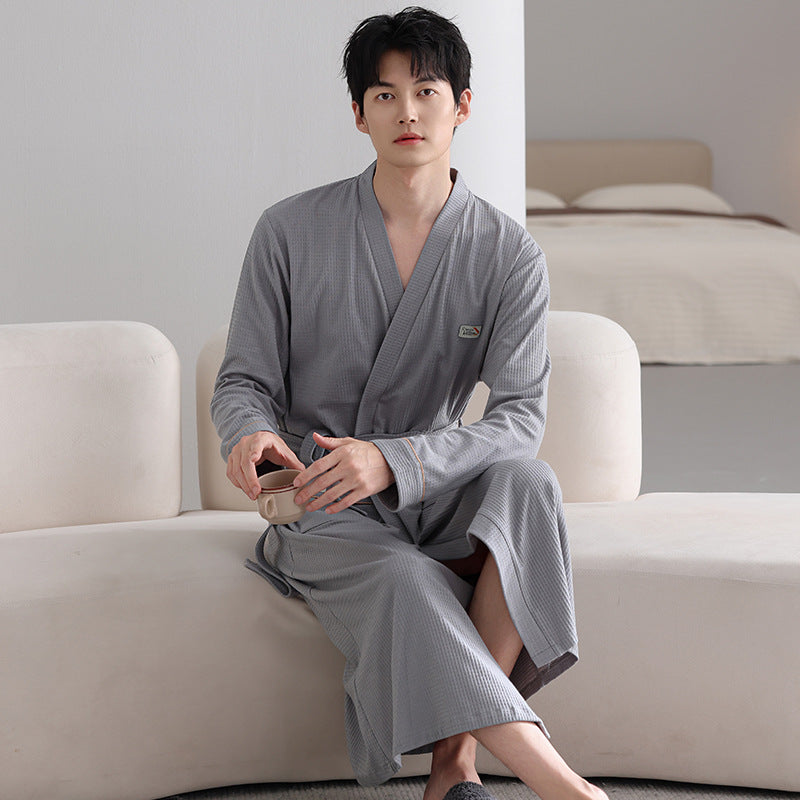 Ambrose | Womens Dressing Gown Cotton Bathrobe Robe Loungewear