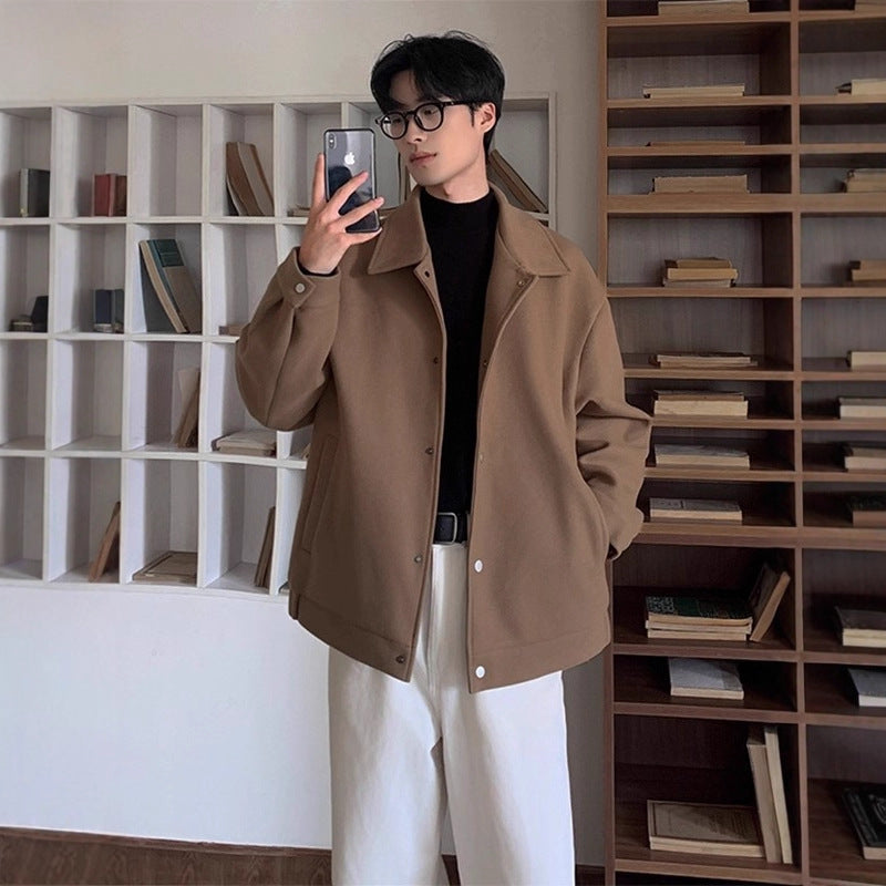 Delphine | Mens Winter Jacket Wool Autumn Casual Loose Jacket - 3
