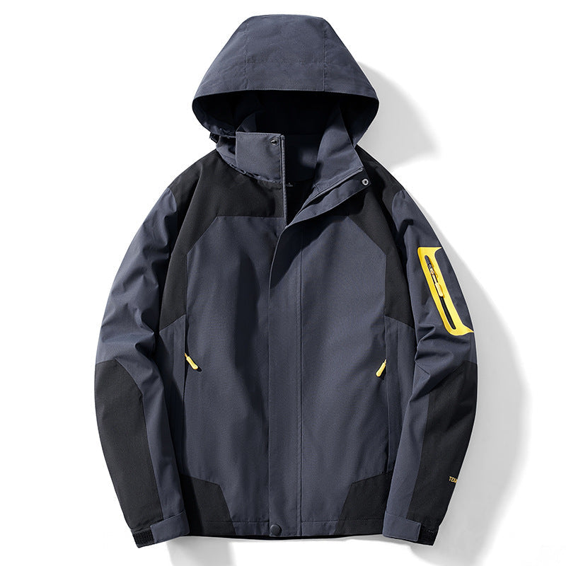 Hendrick | Mens Waterproof Jacket Windproof Lightweight Hooded Rain Jacket
