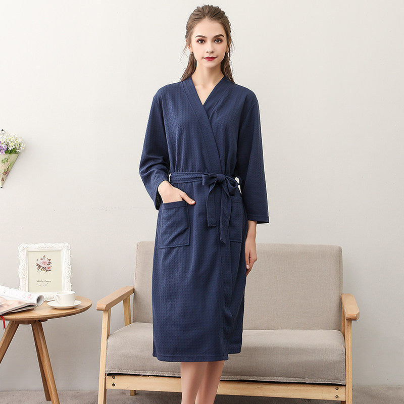 Anders | Womens Dressing Gown Cotton Nightgown Robe Loungewear