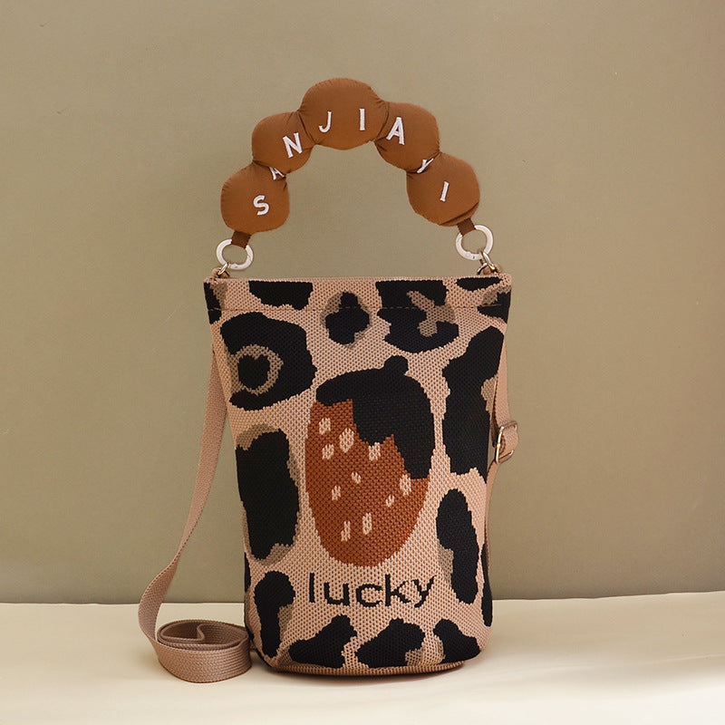 Ulf | Womens Bucket Bag Knitted Crossbody Shoulder Handbag