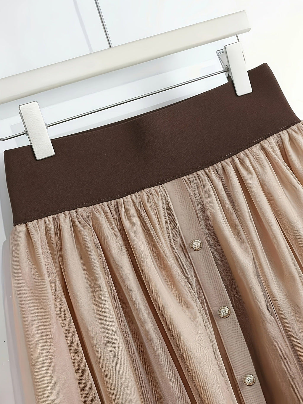 Alaric | Womens Pleated Skirt High Waisted Mesh Midi Skirt