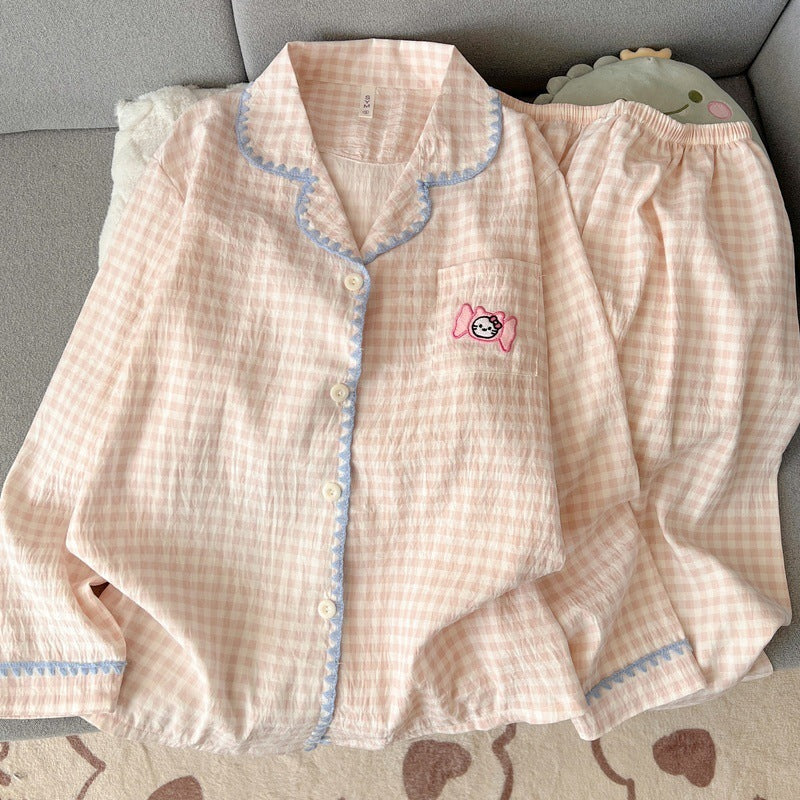 Beatrix | Womens Long Sleeve Cotton Pyjama Set Loungewear