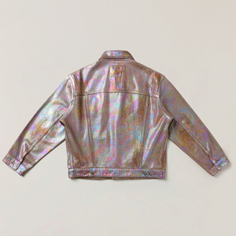Verity | Womens Embellished Oversized Denim Jacket
