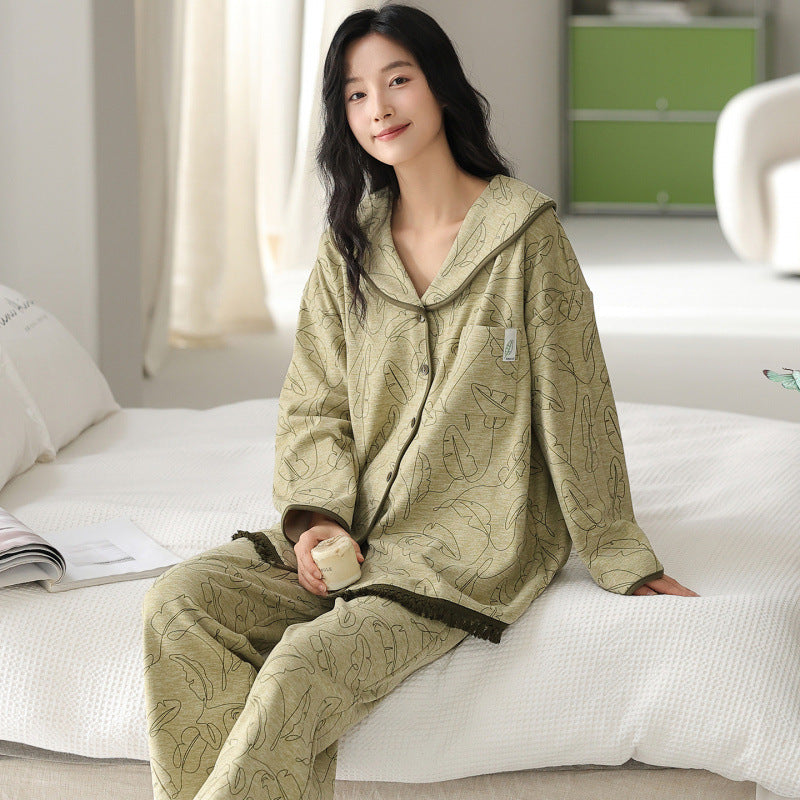 Beatrice | Womens Cotton Long Sleeve Pyjama Set