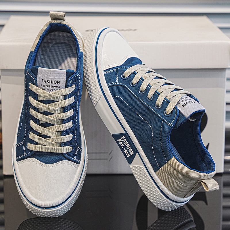 Colm | Mens Trainers Canvas Sneakers Breathable Skate Casual Shoes - 1