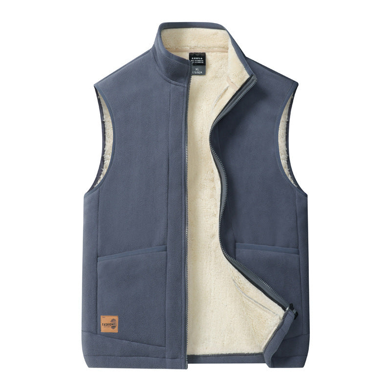 Lorne | Mens Fleece Lined Warm Casual Collared Gilet Jacket - 6