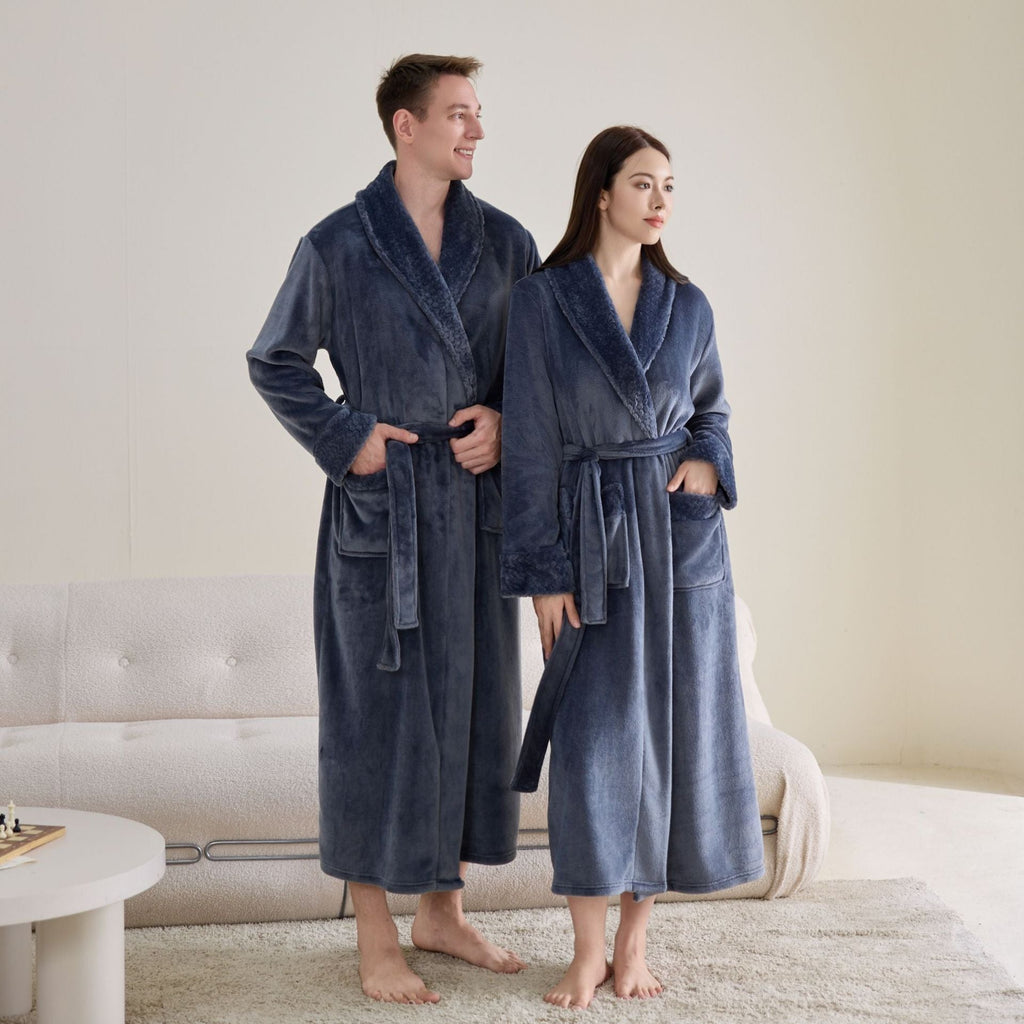 Quill | Womens Dressing Gown Velvet Bathrobe Robe Loungewear