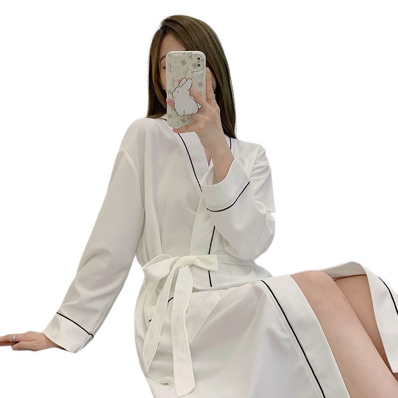 Anders | Womens Dressing Gown Cotton Nightgown Robe Loungewear