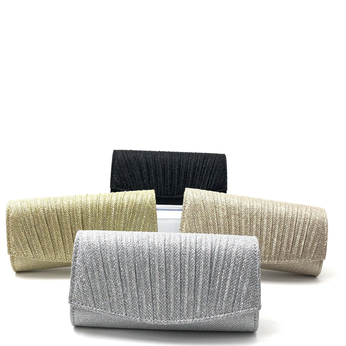 Coralie | Womens Clutch Bag Pleated Evening Party Crossbody Bag
