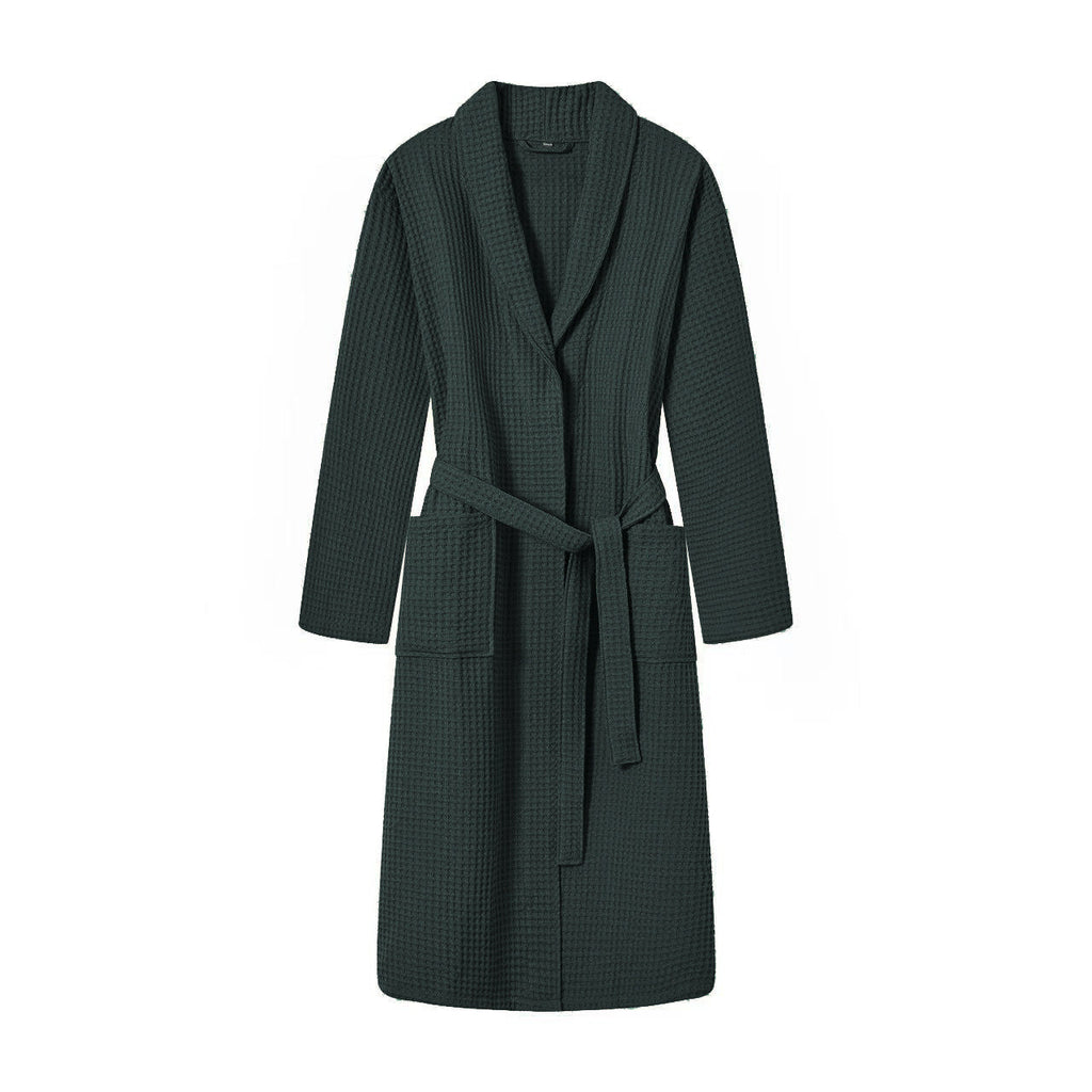 Rowan | Womens Dressing Gown Cotton Waffle Bathrobe Robe