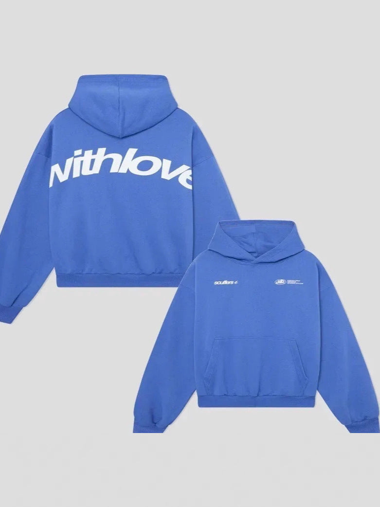 Leif | Womens Hoodies Hooded Sweatshirt Letter Print Long Sleeve Jacket - 2