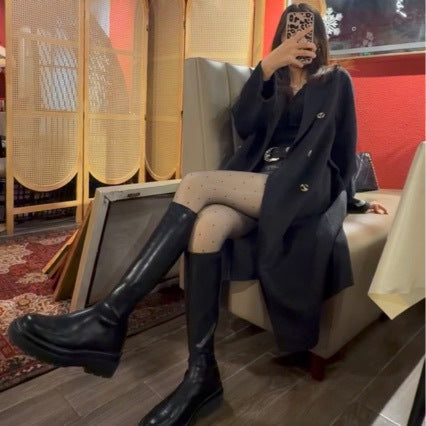 Isolde | Womens Knee High Boots Pointed Toe Winter Boots - 12