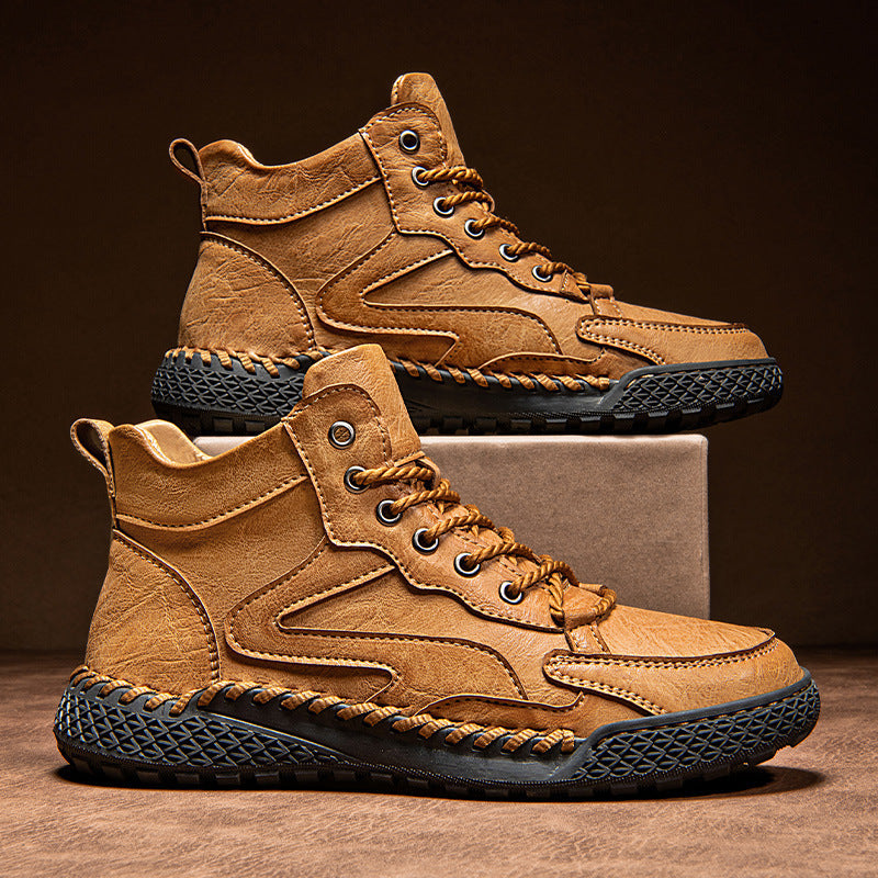 Zeb | Mens Ankle Boots Lace Up High Top Casual Boots - 1