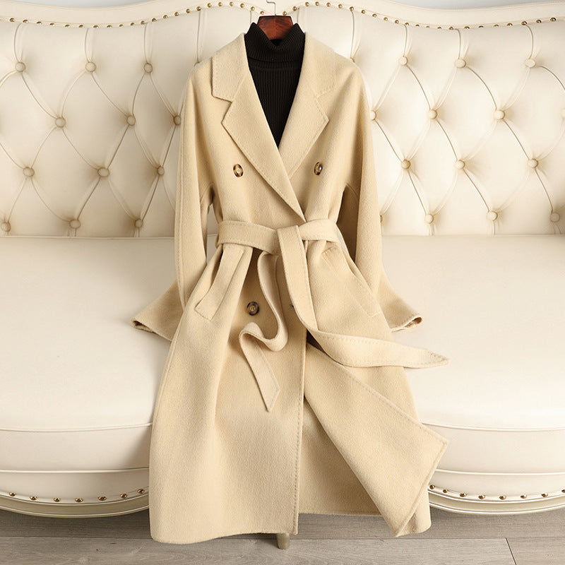 Adeline | Womens Winter Wool Longline Long Loose Warm Coat - 7