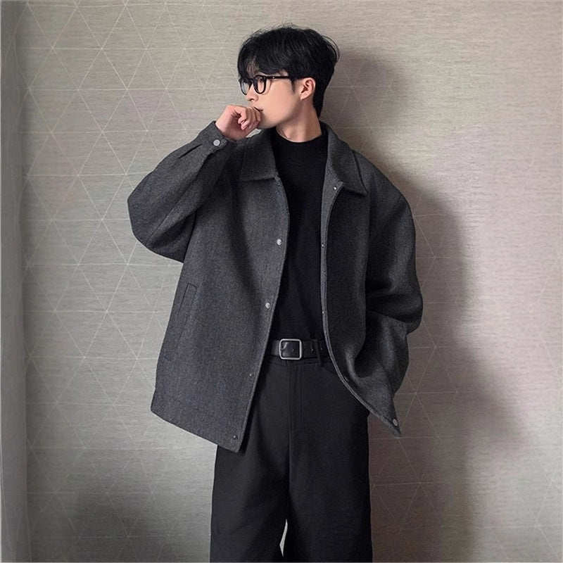 Delphine | Mens Winter Jacket Wool Autumn Casual Loose Jacket - 2