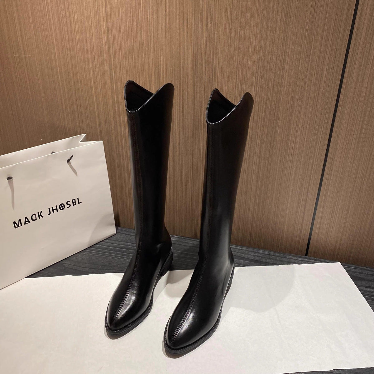 Isolde | Womens Knee High Boots Pointed Toe Winter Boots - 6