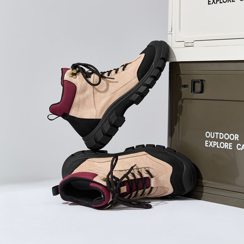 Sawyer | Womens Chunky Platform Lace Up Ankle Combat Boots