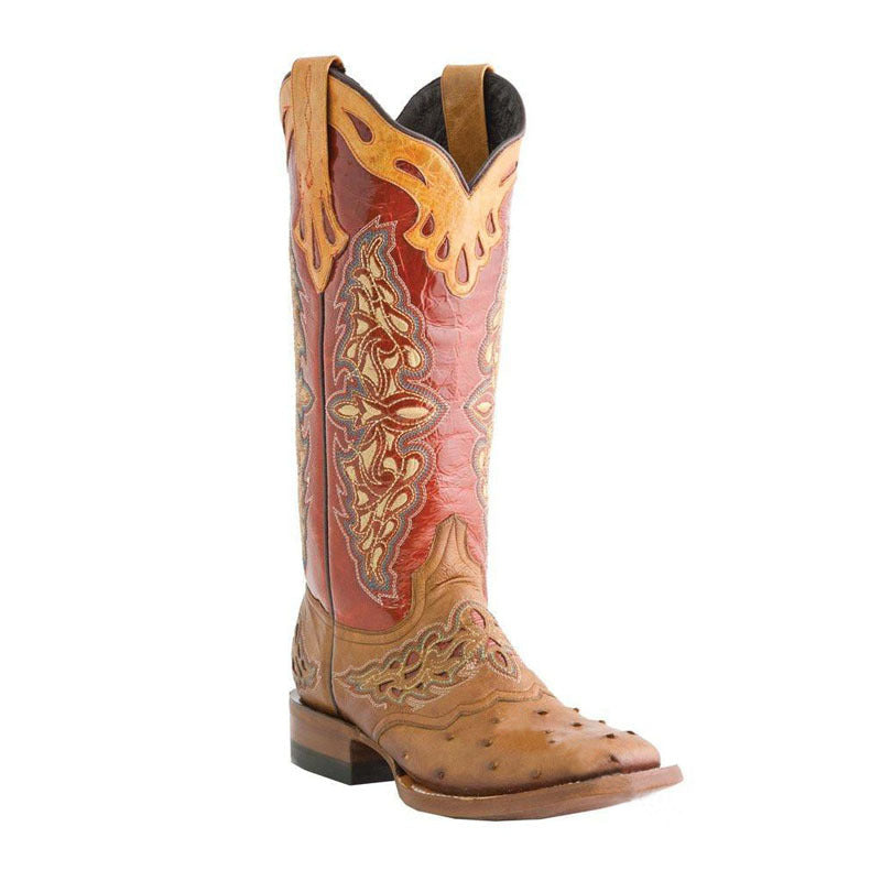 Arabella | Womens Western Boots Square Toe Chunky Heel Riding Long Boots