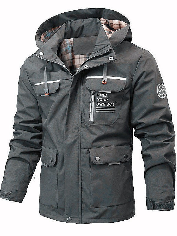 Kaya | Mens Puffer Jacket Plus Size Hooded Padded Warm Winter Coat