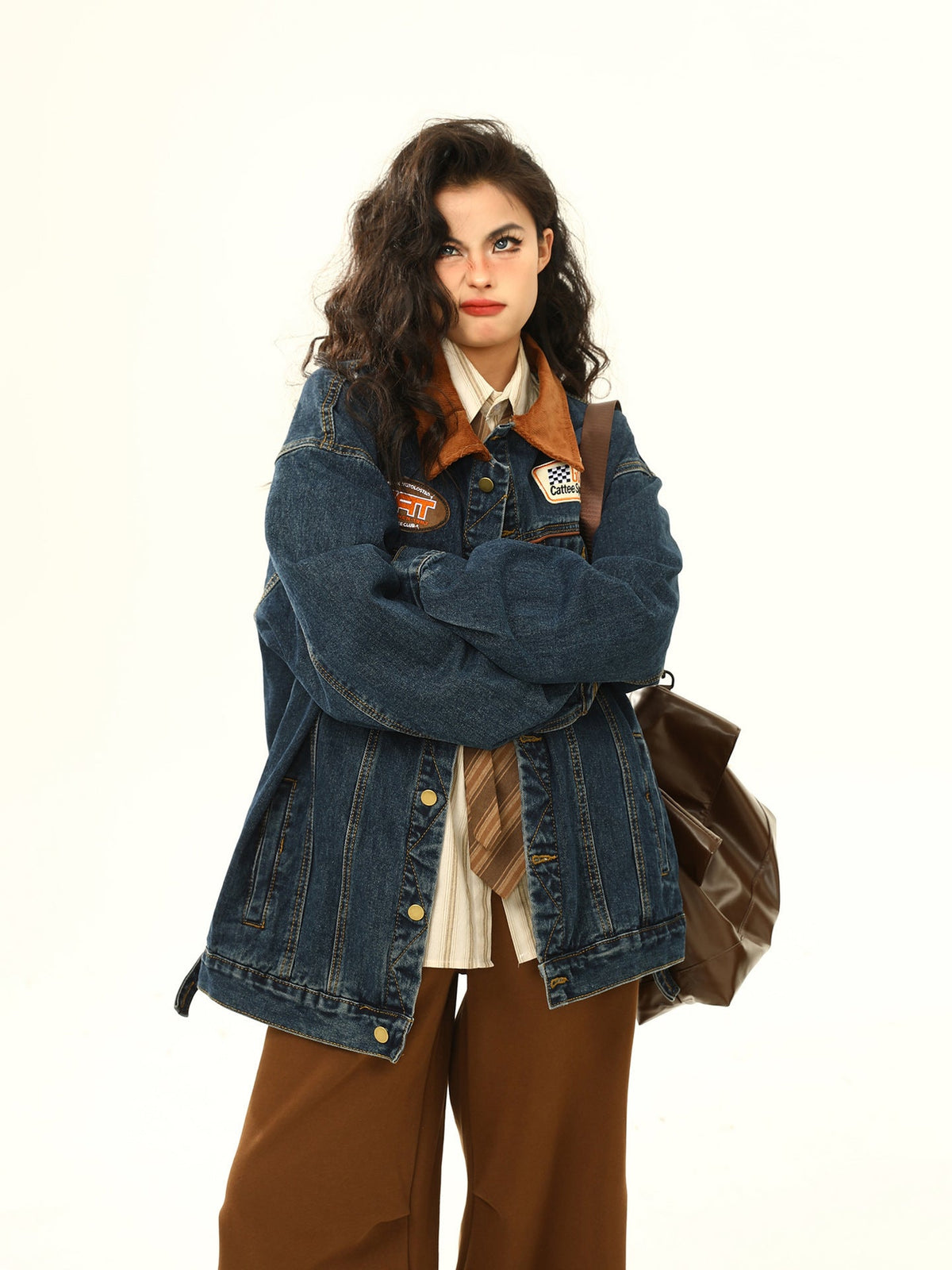 Vivienne | Womens Vintage Oversized Denim Jacket
