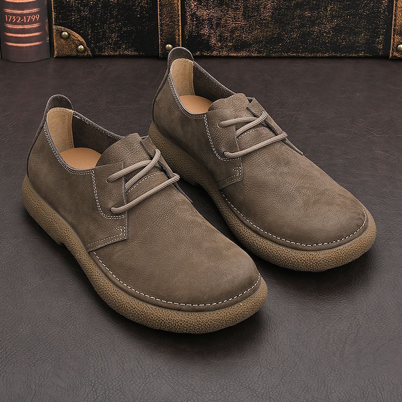 Dashiell | Mens Chelsea Ankle Leather Brogue Casual Boots - 4