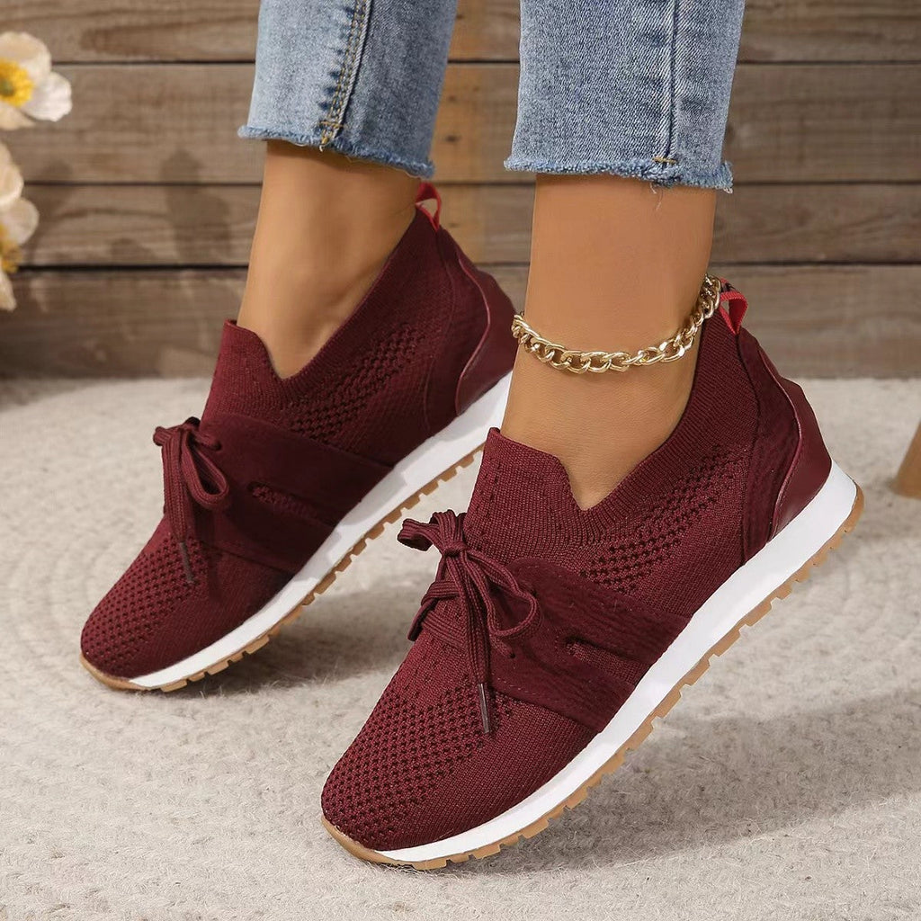 Ottilie | Womens Trainers Chunky Platform Knit Mesh Casual Shoes