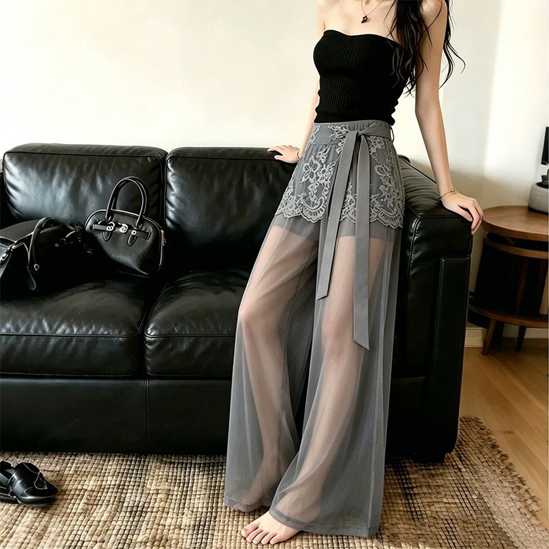 Ottoline | Womens Trousers Wide Leg High Waisted Casual Pants