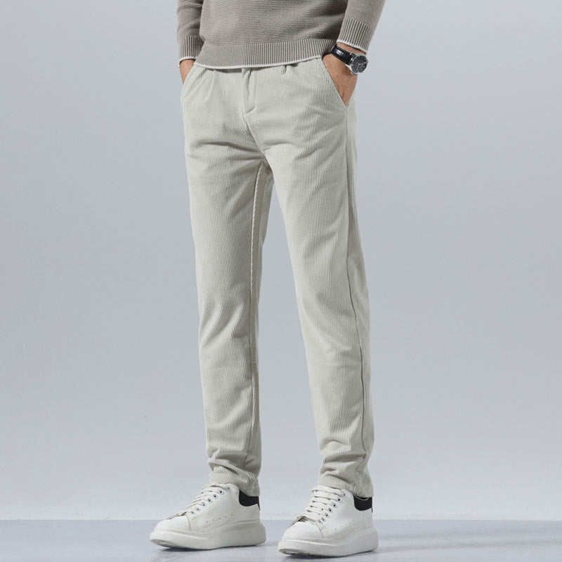 Orson | Mens Slim Fit Straight Leg Business Casual Trousers - 9