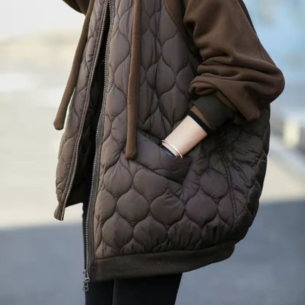 Thaddeus | Womens Puffer Jacket Hooded Down Padded Warm Winter Coat