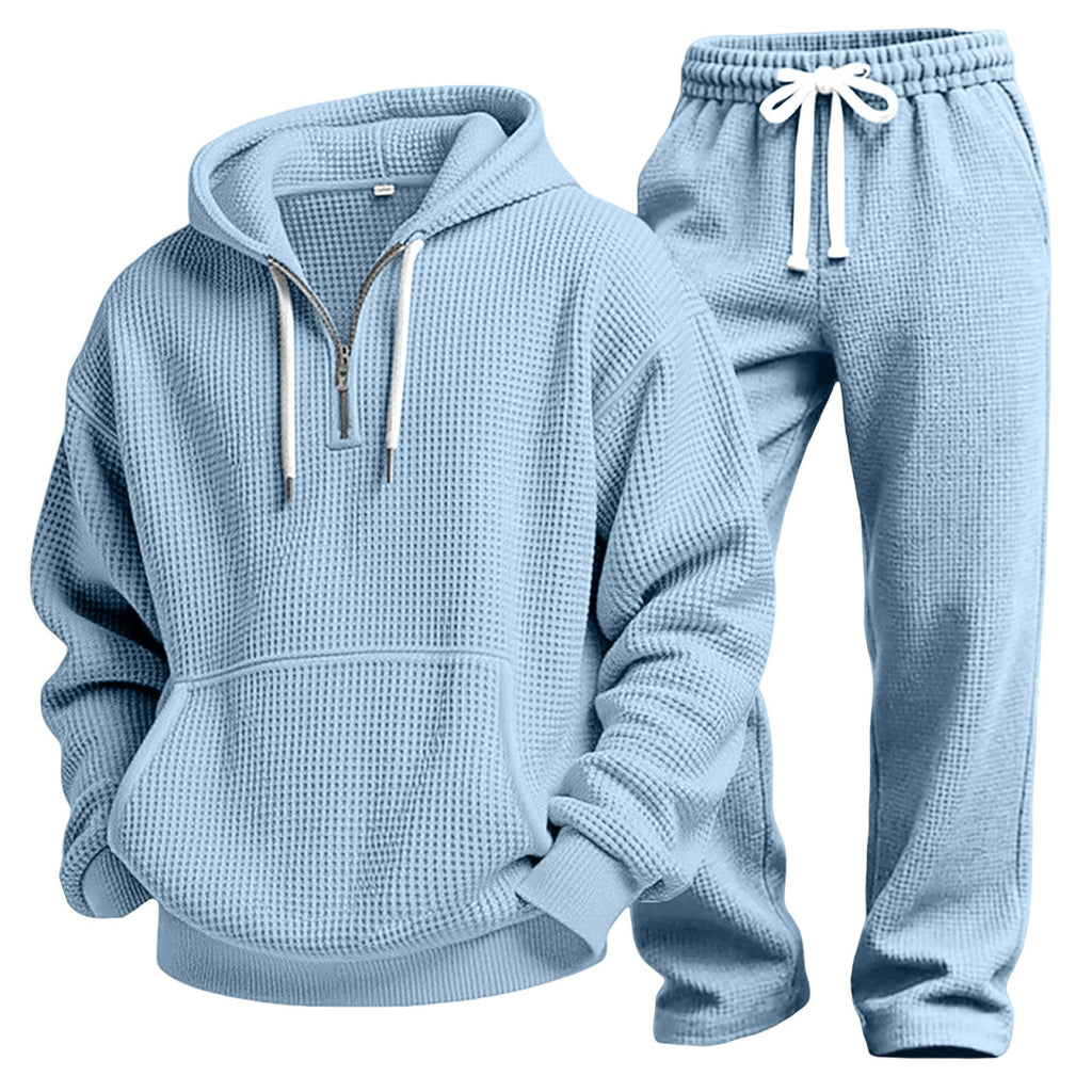Gulliver | Mens Waffle Knit Casual Sports Versatile Trousers - 2