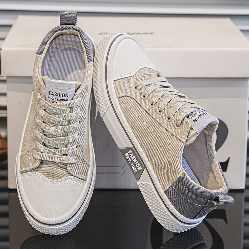 Colm | Mens Trainers Canvas Sneakers Breathable Skate Casual Shoes - 2
