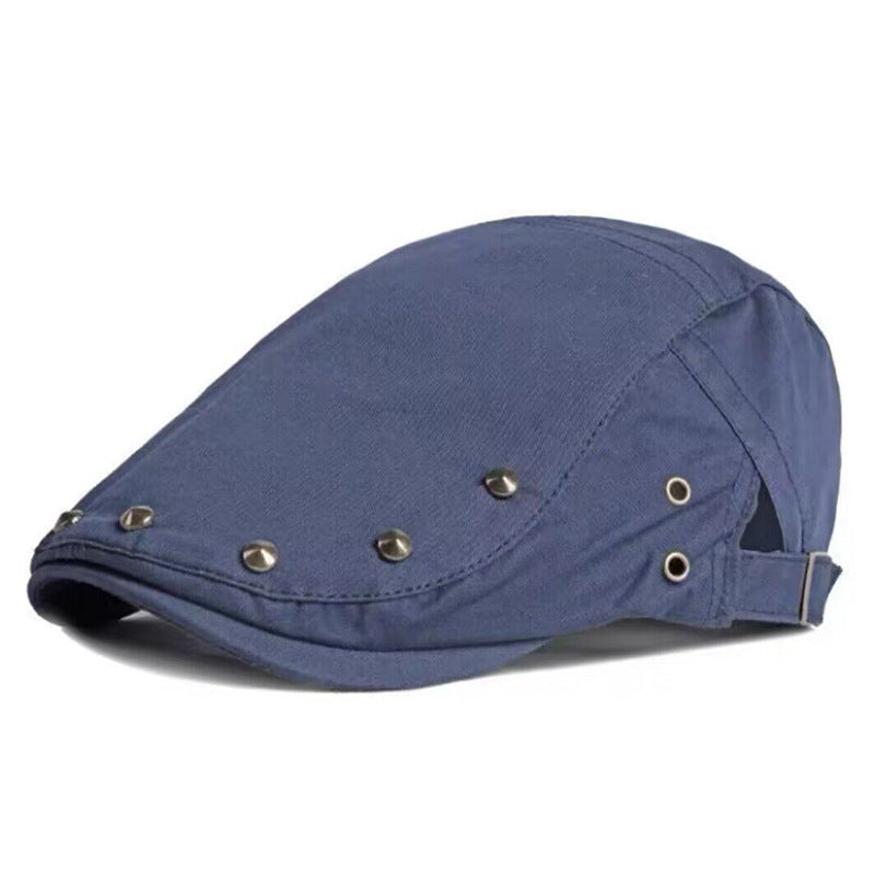 Merrick | Mens British Vintage Newsboy Peaked Flat Cap Hat - 9