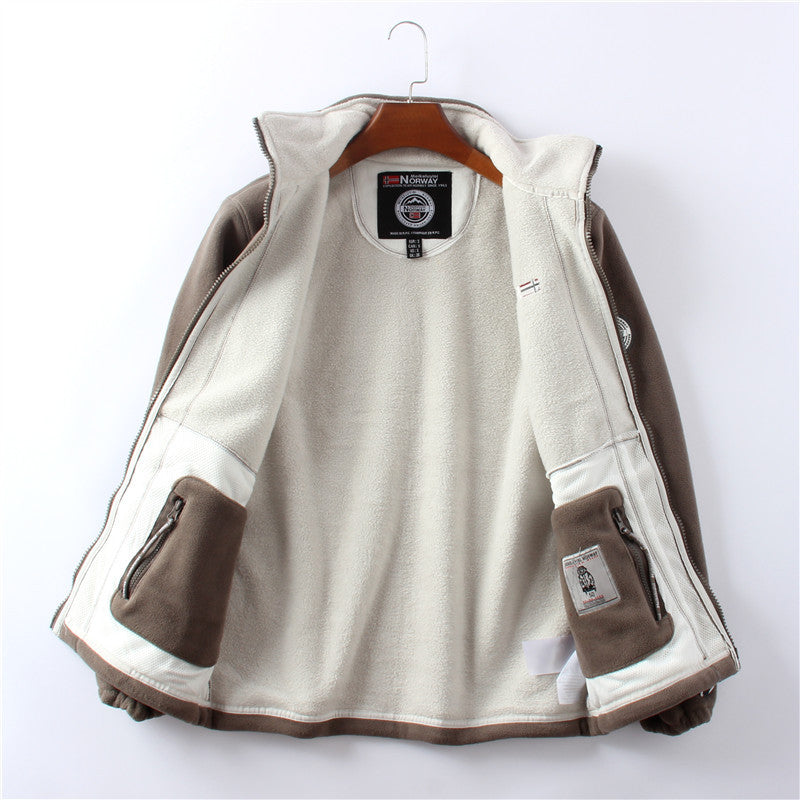 Percival | Mens Fleece Jacket Zip Up Warm Winter Casual Jacket