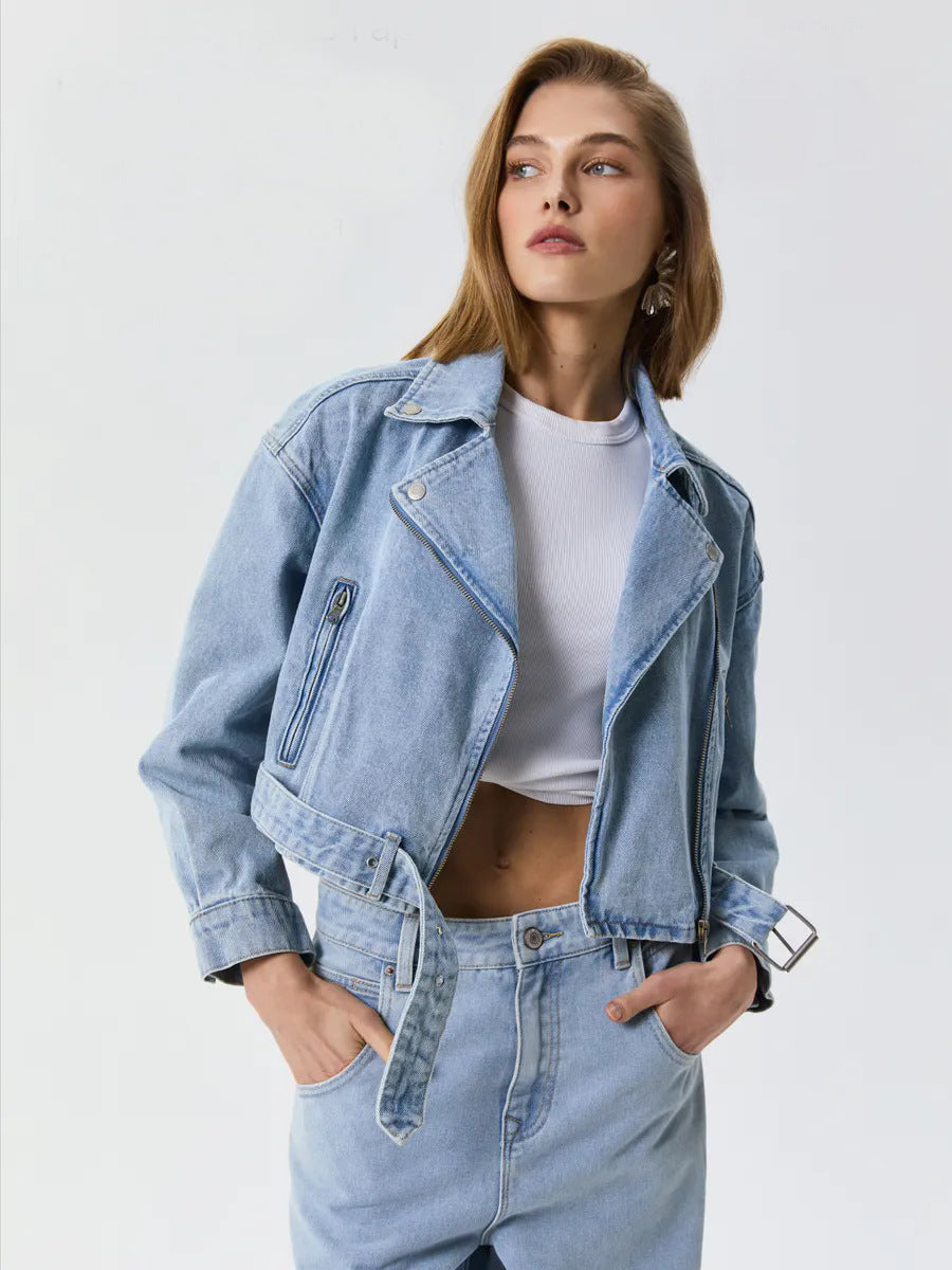 Elodie | Womens Washed Cotton Denim Jacket