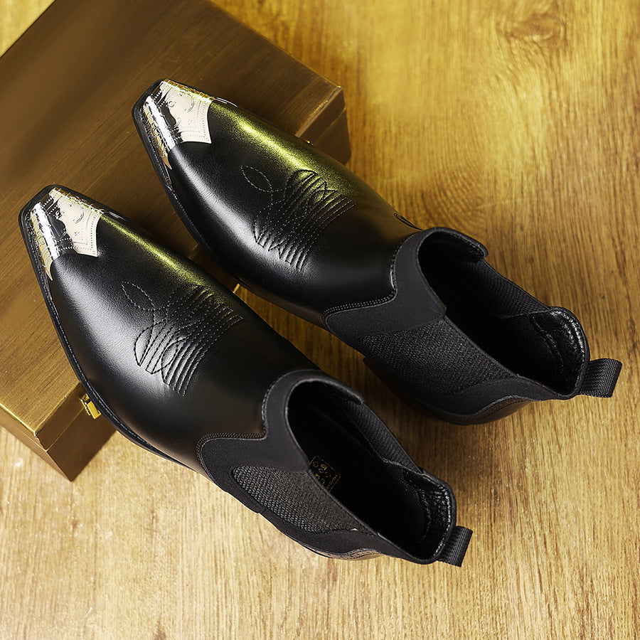 Alaric | Mens Chelsea Boots Ankle Boots Slip on Leather Boots - 2