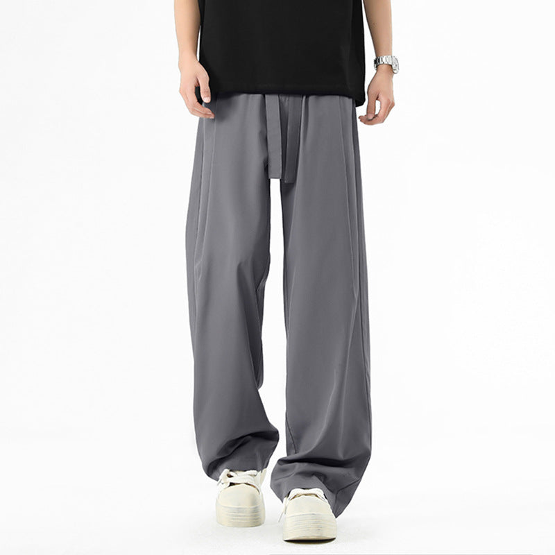Romilly | Mens Wide Leg High Waisted Straight Leg Quick Dry Casual Trousers - 3