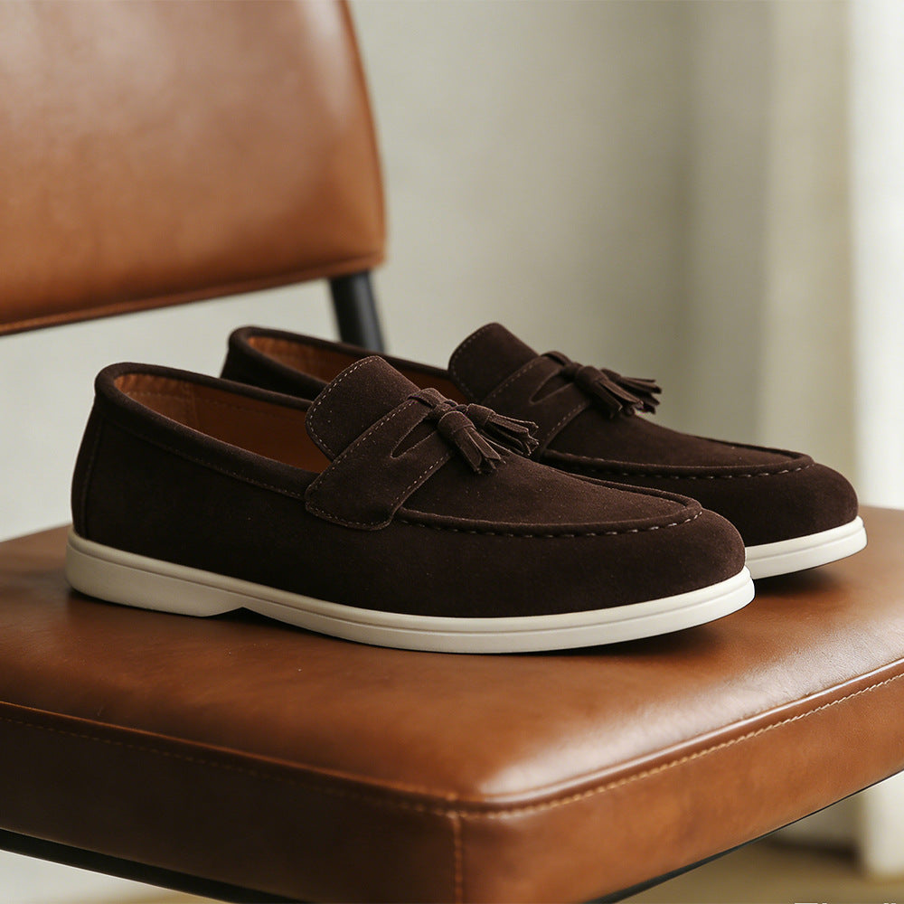 Fabian | Mens Leather Loafers Slip on Driving Casual Shoes - 9