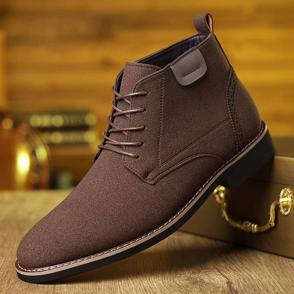 Alden | Mens Chelsea Boots Casual Lace Up Business Ankle Boots - 4