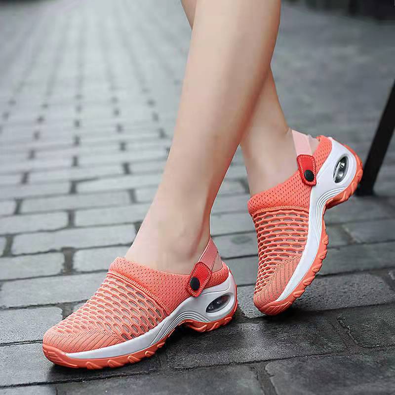 Juno | Womens Trainers Slip On Mesh Breathable Air Cushion Walking Shoes
