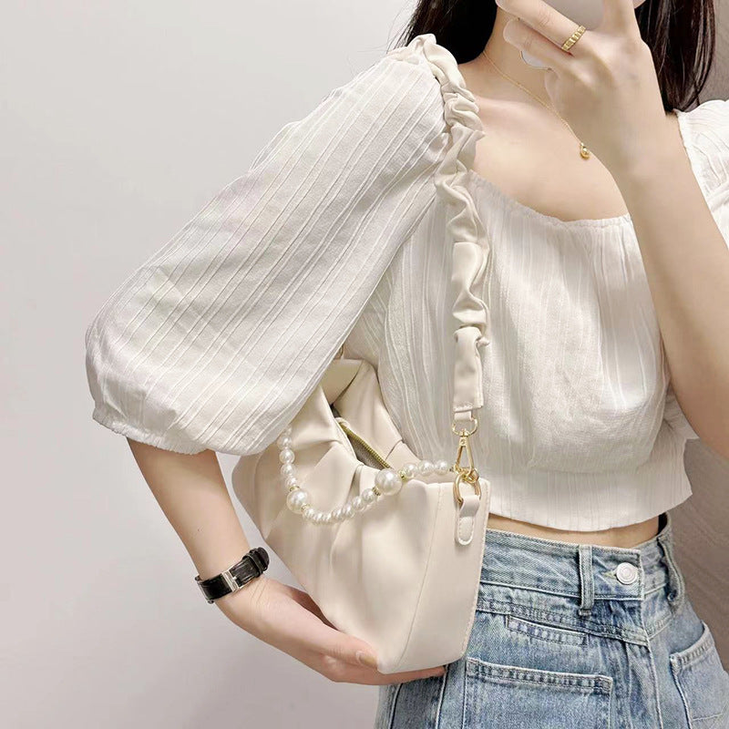 Zane | Womens Shoulder Bag Cloud Pleated Underarm Handbag