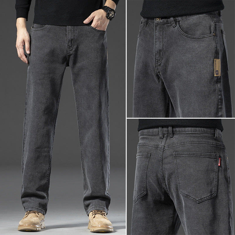 Jules | Mens Straight Leg Loose Washed Retro Jeans - 7