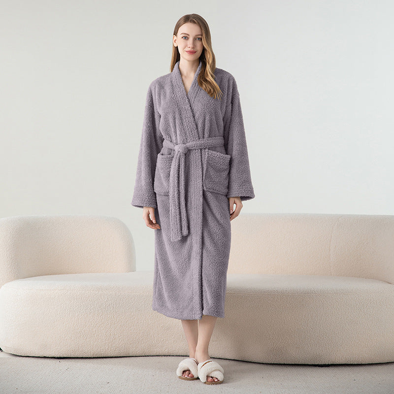 Quill | Womens Dressing Gown Velvet Bathrobe Robe Loungewear